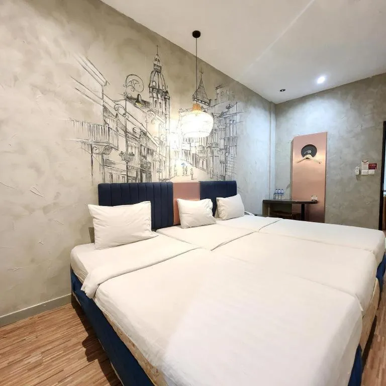 Bed in Hotel Pantes Semarang