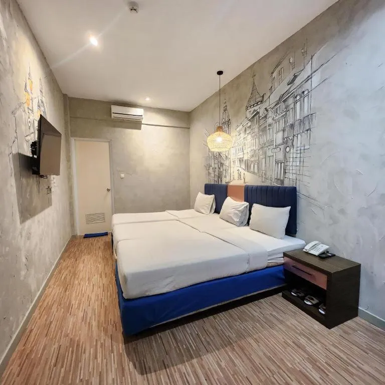Bed in Hotel Pantes Semarang