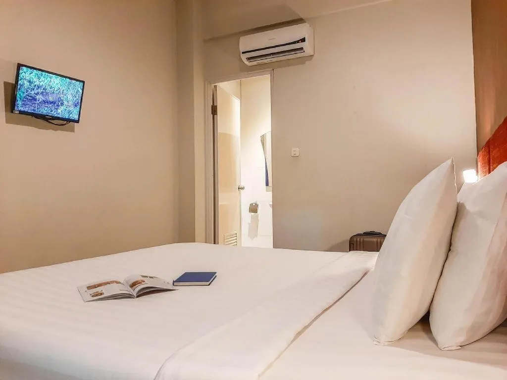 Bed in Hotel Pantes Semarang