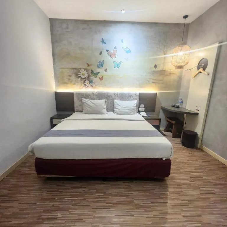 Bed in Hotel Pantes Semarang