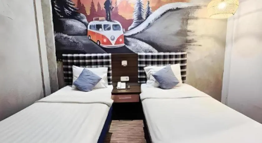 Bed in Hotel Pantes Semarang