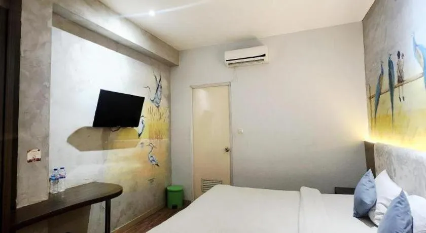 Bed in Hotel Pantes Semarang