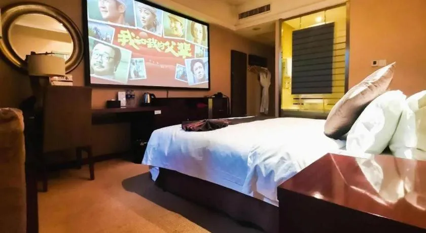 Bed in Pingyao Fengyan Jianguo Hotel