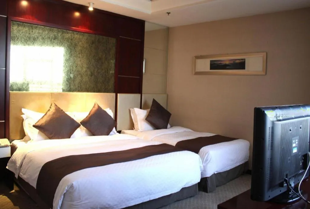 Bed in Pingyao Fengyan Jianguo Hotel