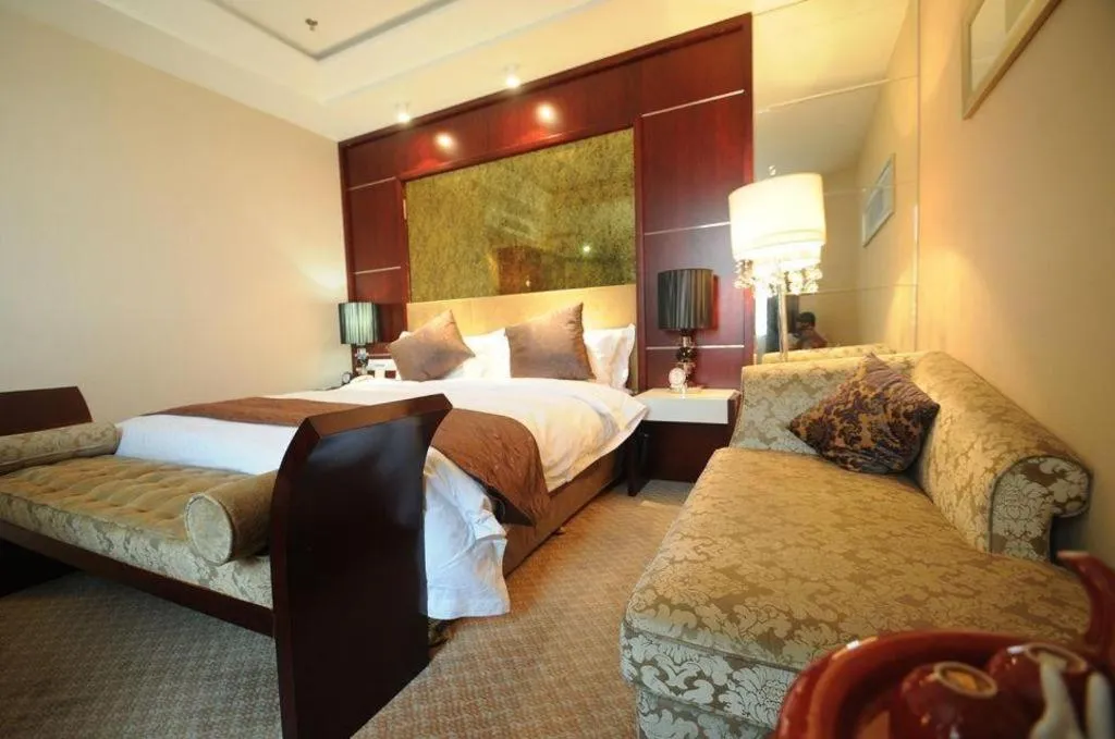 Bed in Pingyao Fengyan Jianguo Hotel