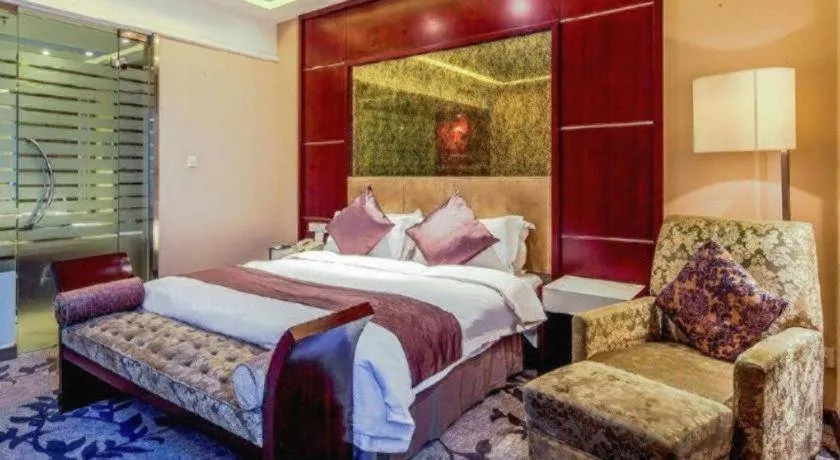 Bed in Pingyao Fengyan Jianguo Hotel