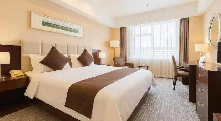 Bed in Pingyao Fengyan Jianguo Hotel