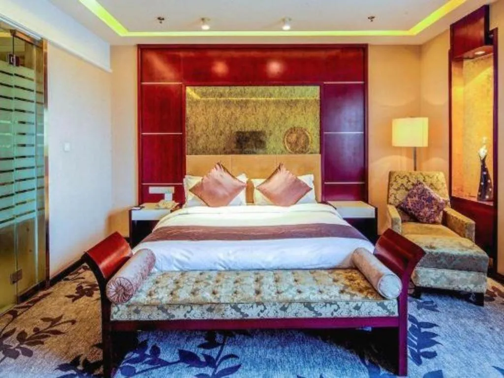 Bed in Pingyao Fengyan Jianguo Hotel