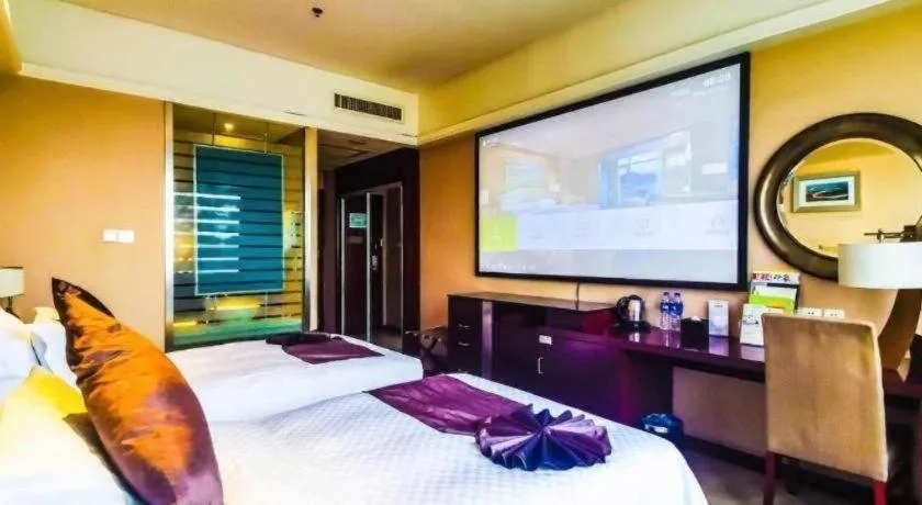 Bed in Pingyao Fengyan Jianguo Hotel