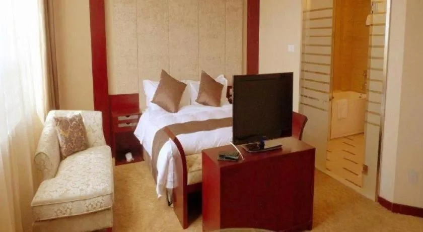 Bed in Pingyao Fengyan Jianguo Hotel