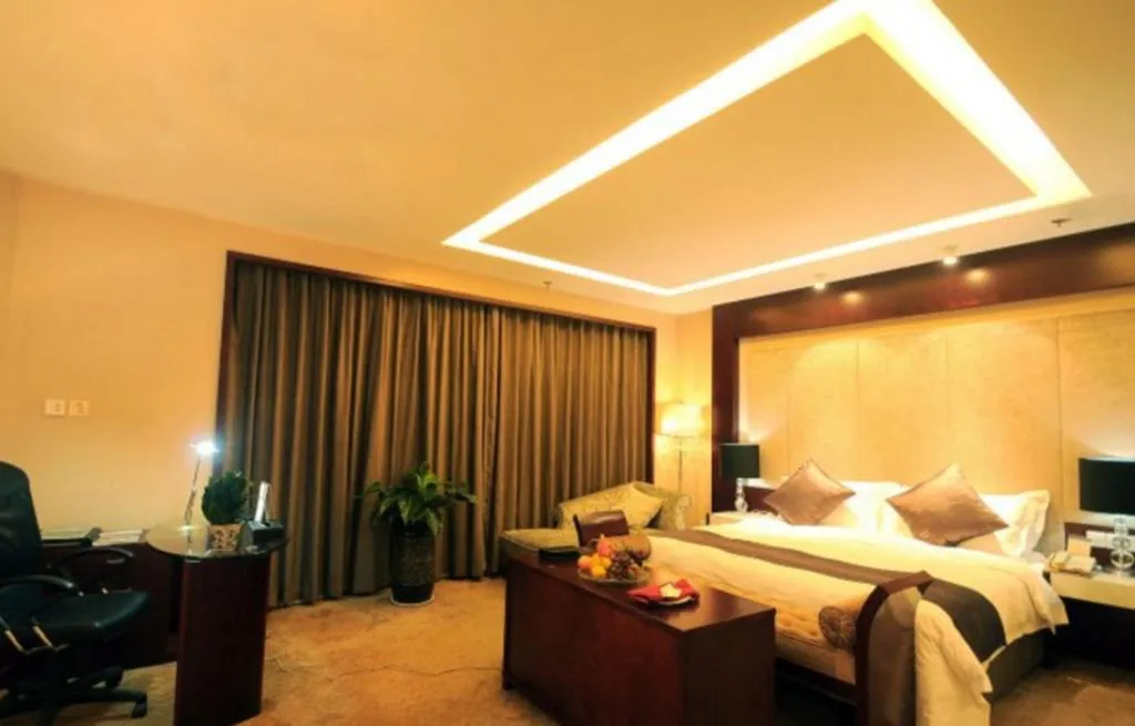 Bed in Pingyao Fengyan Jianguo Hotel