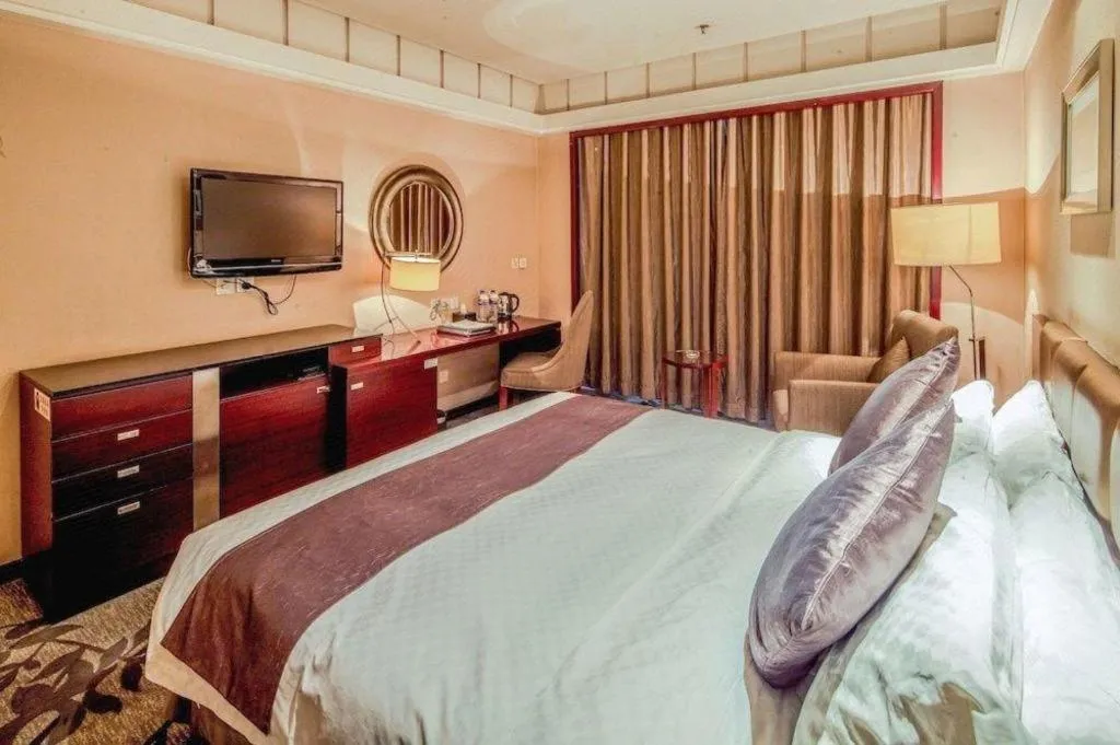 Bed in Pingyao Fengyan Jianguo Hotel