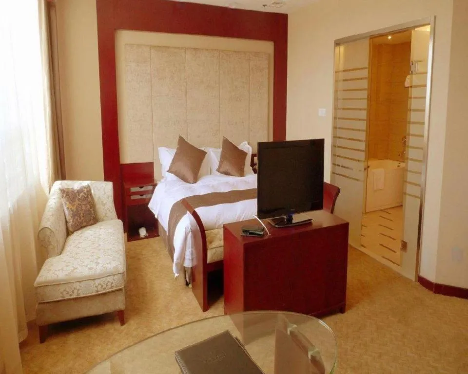 Bed in Pingyao Fengyan Jianguo Hotel