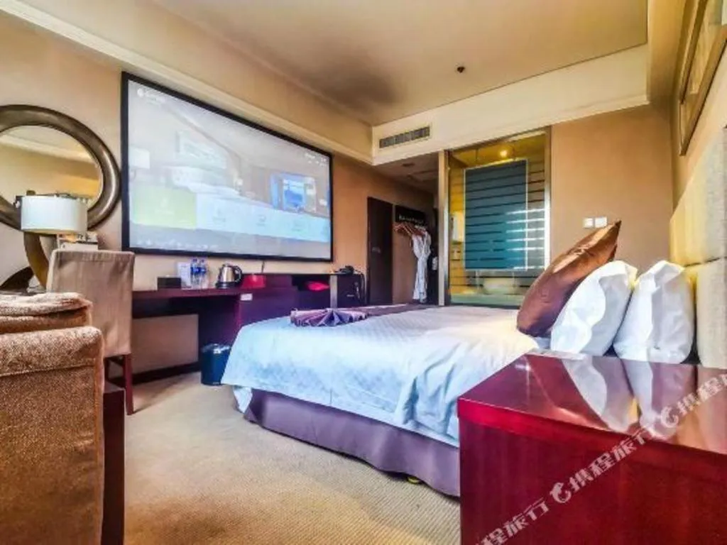 Bed in Pingyao Fengyan Jianguo Hotel