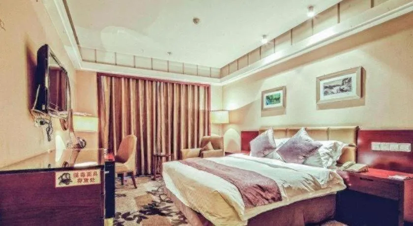 Bed in Pingyao Fengyan Jianguo Hotel