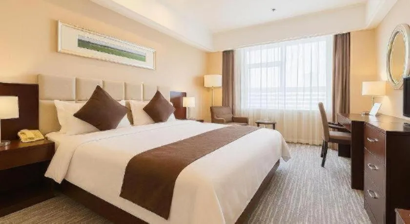 Bed in Pingyao Fengyan Jianguo Hotel