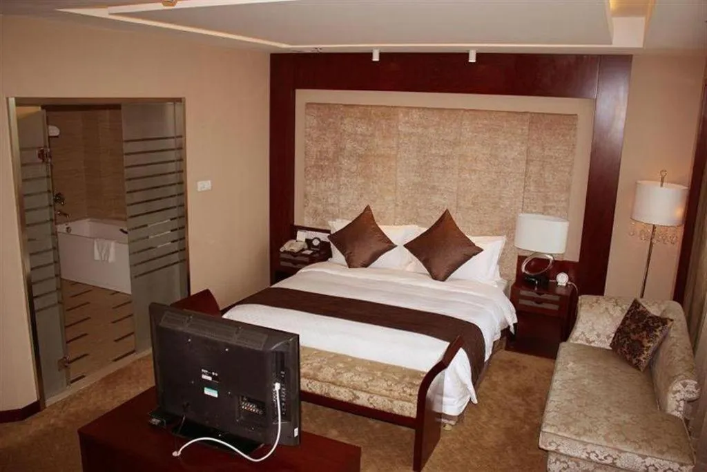 Bed in Pingyao Fengyan Jianguo Hotel