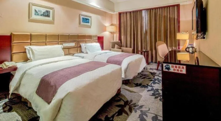 Bed in Pingyao Fengyan Jianguo Hotel