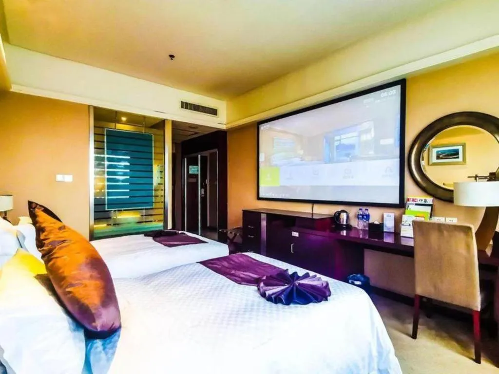 Bed in Pingyao Fengyan Jianguo Hotel