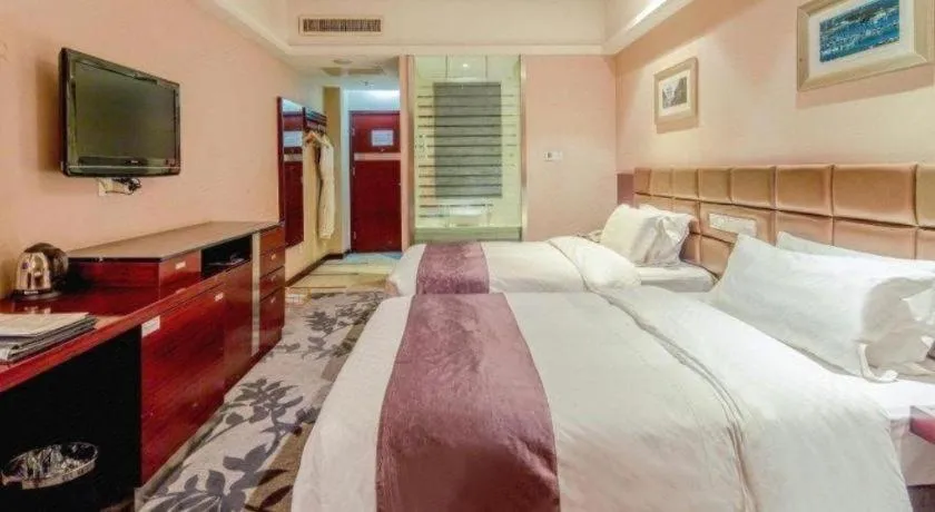 Bed in Pingyao Fengyan Jianguo Hotel