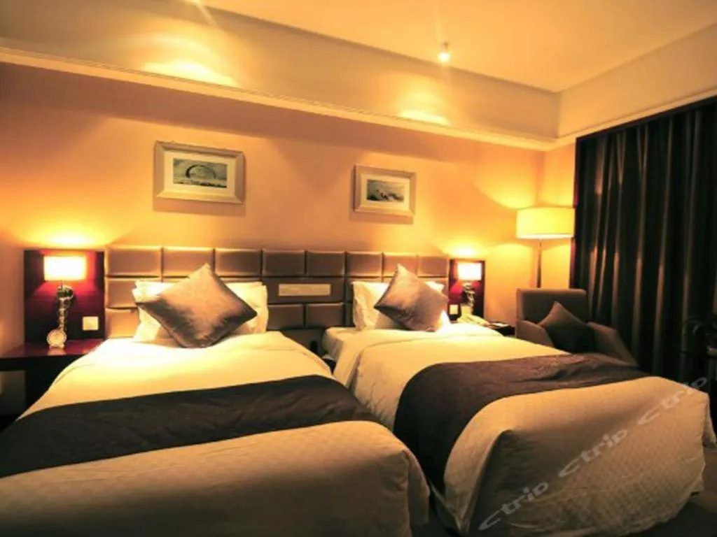 Bed in Pingyao Fengyan Jianguo Hotel