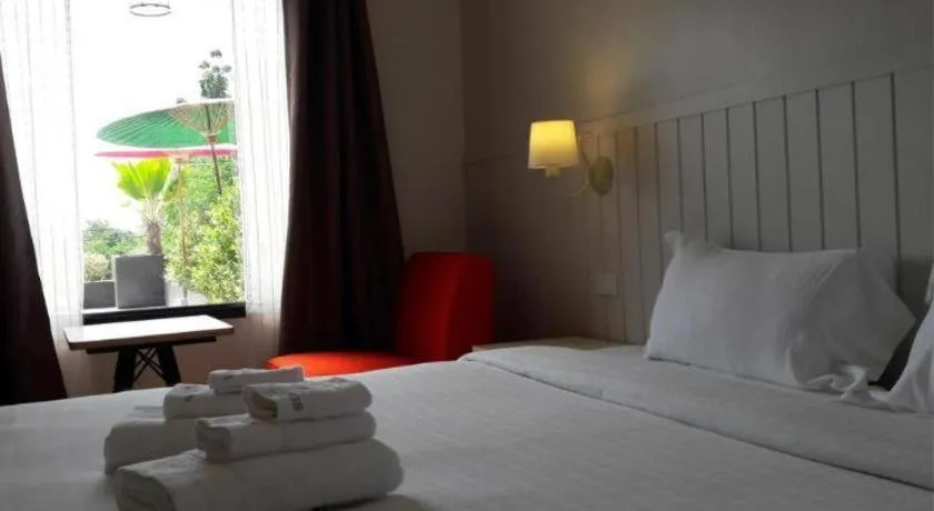 Bed in Villa Gris Pranburi