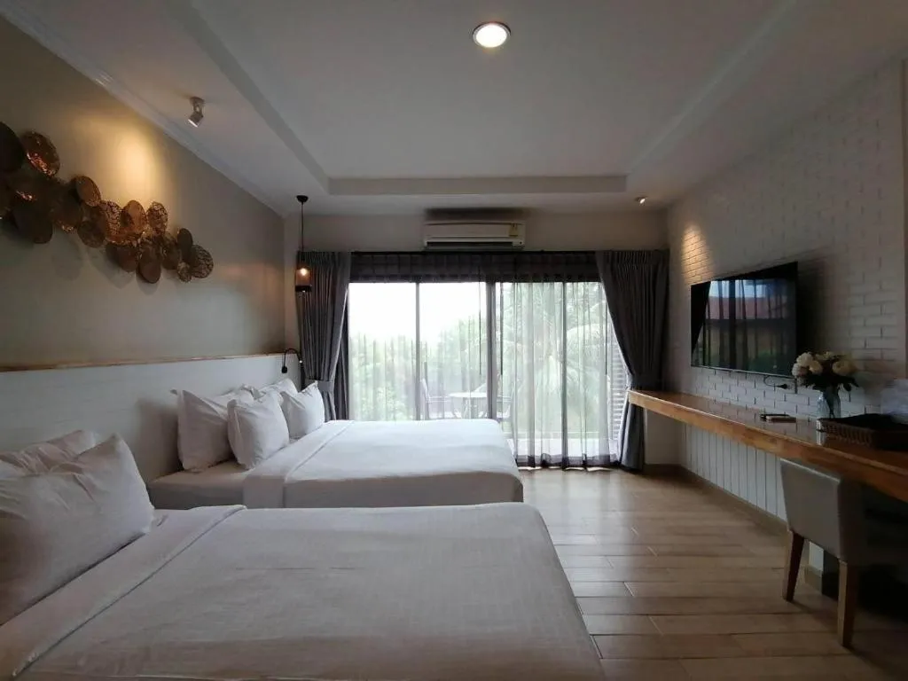 Bed in Villa Gris Pranburi