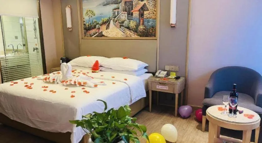 Bed in Vienna Hotel Yunnan Chunrong Street Qicai Yunan