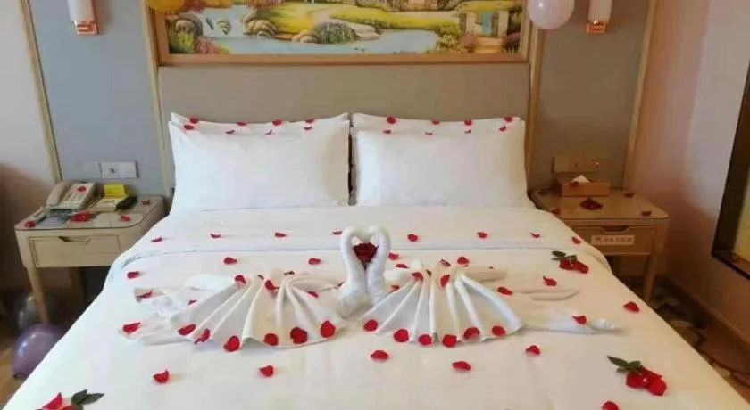 Bed in Vienna Hotel Yunnan Chunrong Street Qicai Yunan