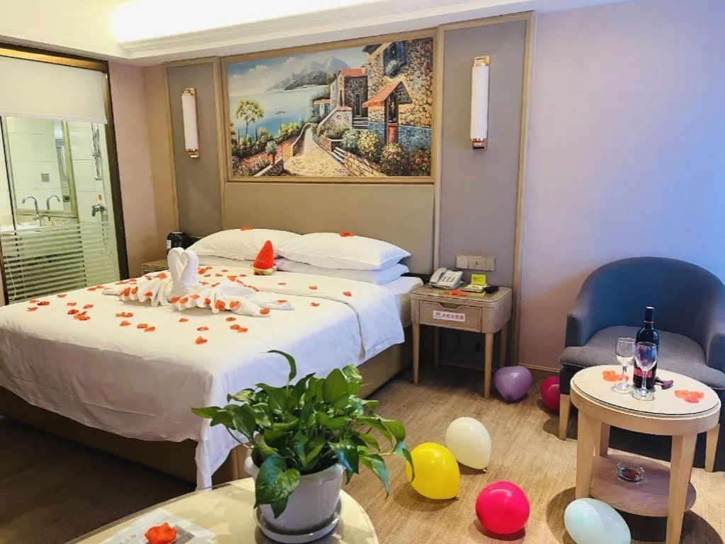 Bed in Vienna Hotel Yunnan Chunrong Street Qicai Yunan