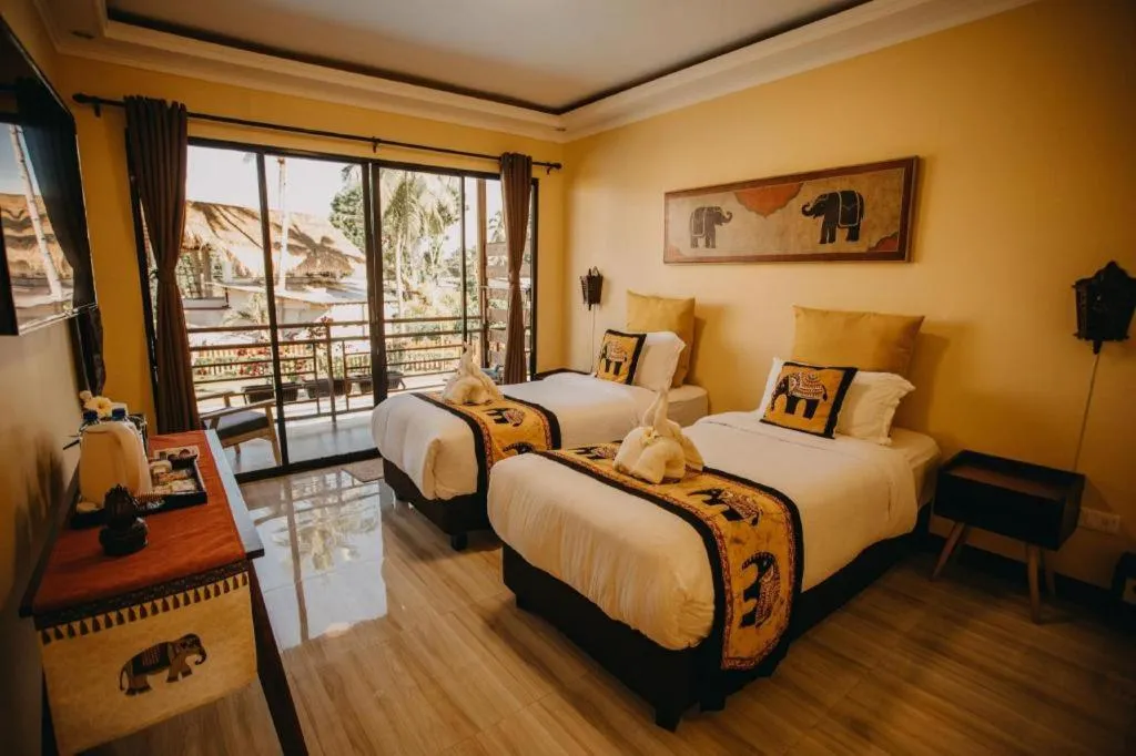 Bed in Keep Diving Resort Bohol