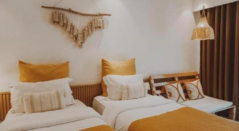 Bed in Keep Diving Resort Bohol