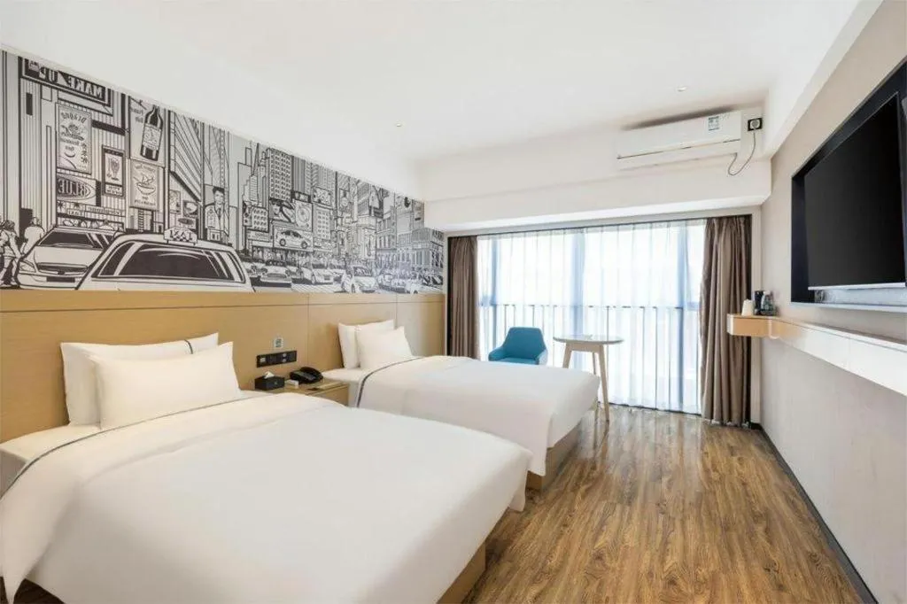 Bed in City Comfort Inn Sanya Sanya Bay Walking Street