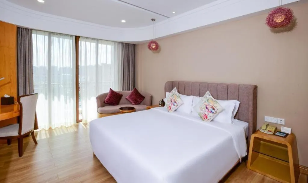 Bed in Yi Yuan Xuan Yu Hotel