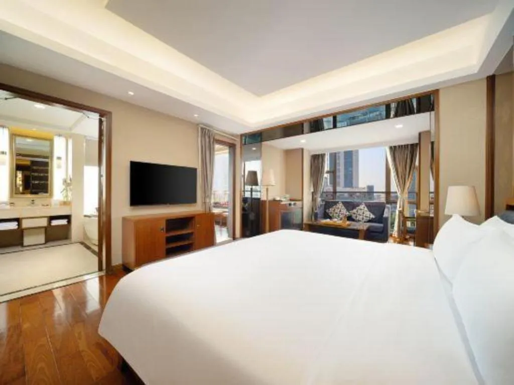 Bed in Yi Yuan Xuan Yu Hotel