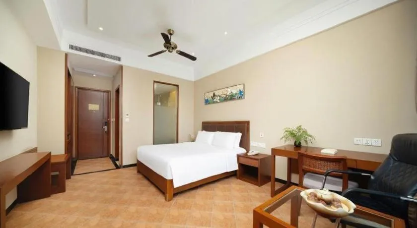 Bed in Yi Yuan Xuan Yu Hotel