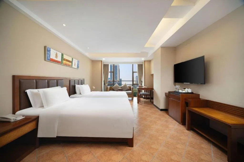 Bed in Yi Yuan Xuan Yu Hotel