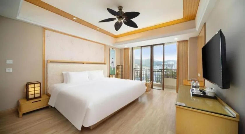 Bed in Yi Yuan Xuan Yu Hotel