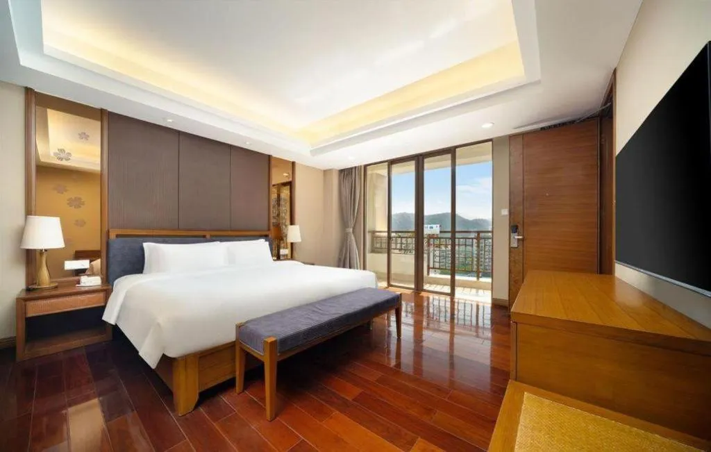 Bed in Yi Yuan Xuan Yu Hotel