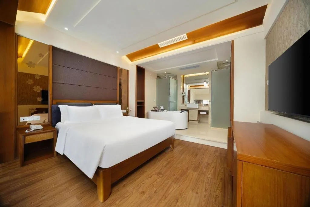 Bed in Yi Yuan Xuan Yu Hotel