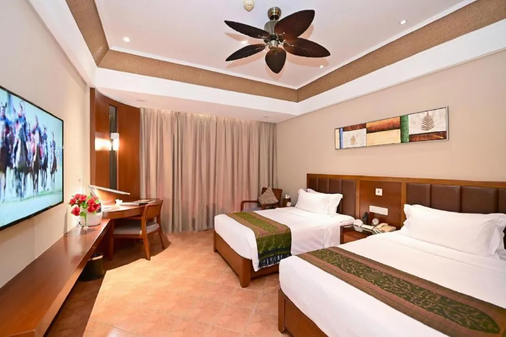 Bed in Yi Yuan Xuan Yu Hotel