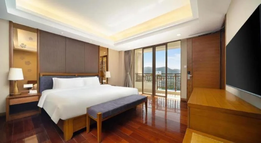 Bed in Yi Yuan Xuan Yu Hotel