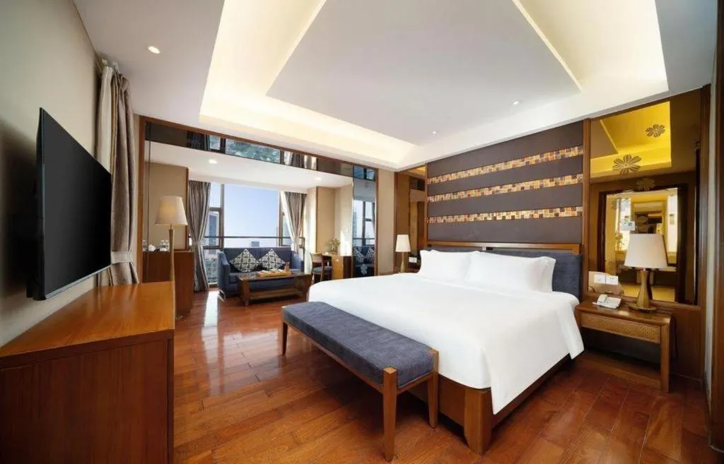 Bed in Yi Yuan Xuan Yu Hotel