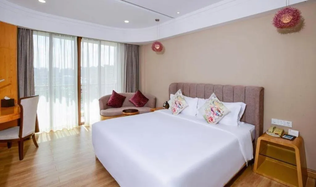 Bed in Yi Yuan Xuan Yu Hotel