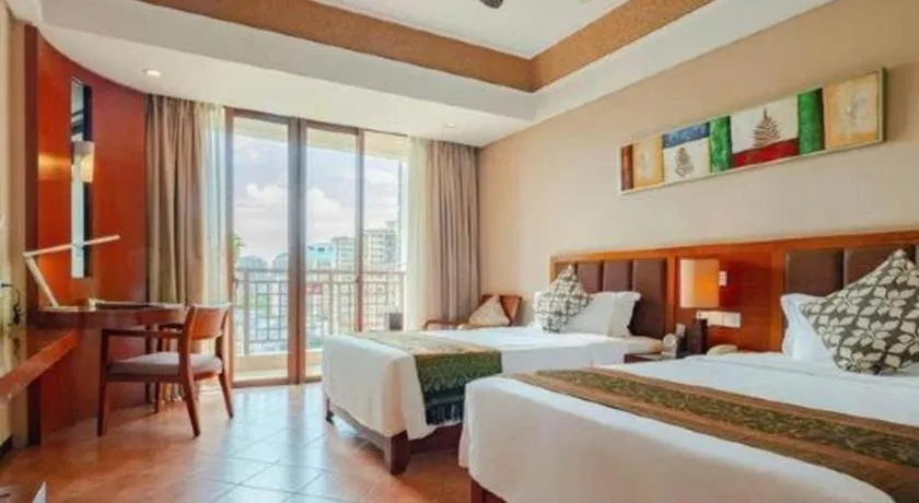 Bed in Yi Yuan Xuan Yu Hotel