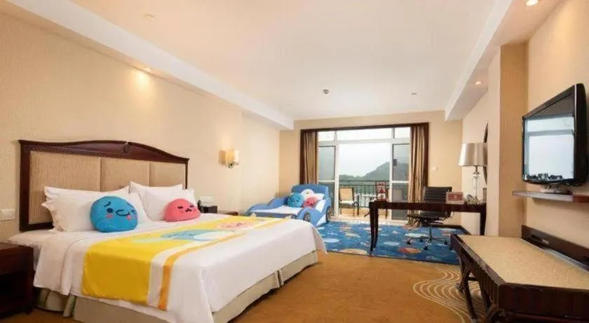 Bed in Country Garden Phoenix Hotel Chizhou Jiuhua Mountain