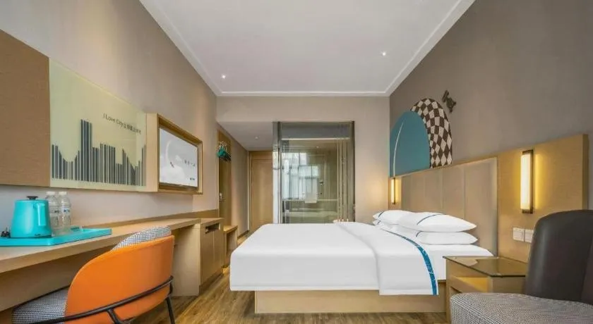 Bed in City Comfort Inn Dangtu High Speed East Railway Station RT-Mart