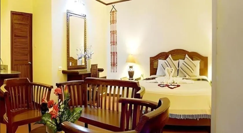 Bed in Phuphaya Resort Pattaya