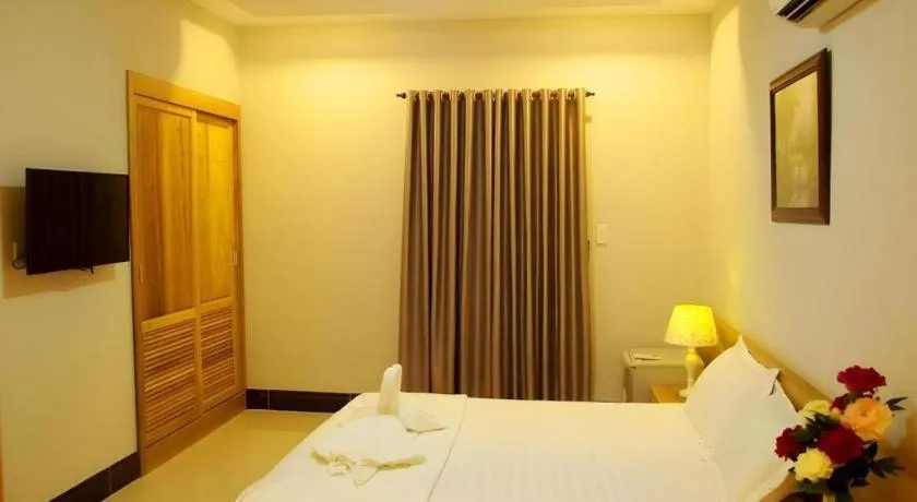 Bed in Seaview Long Hai Hotel