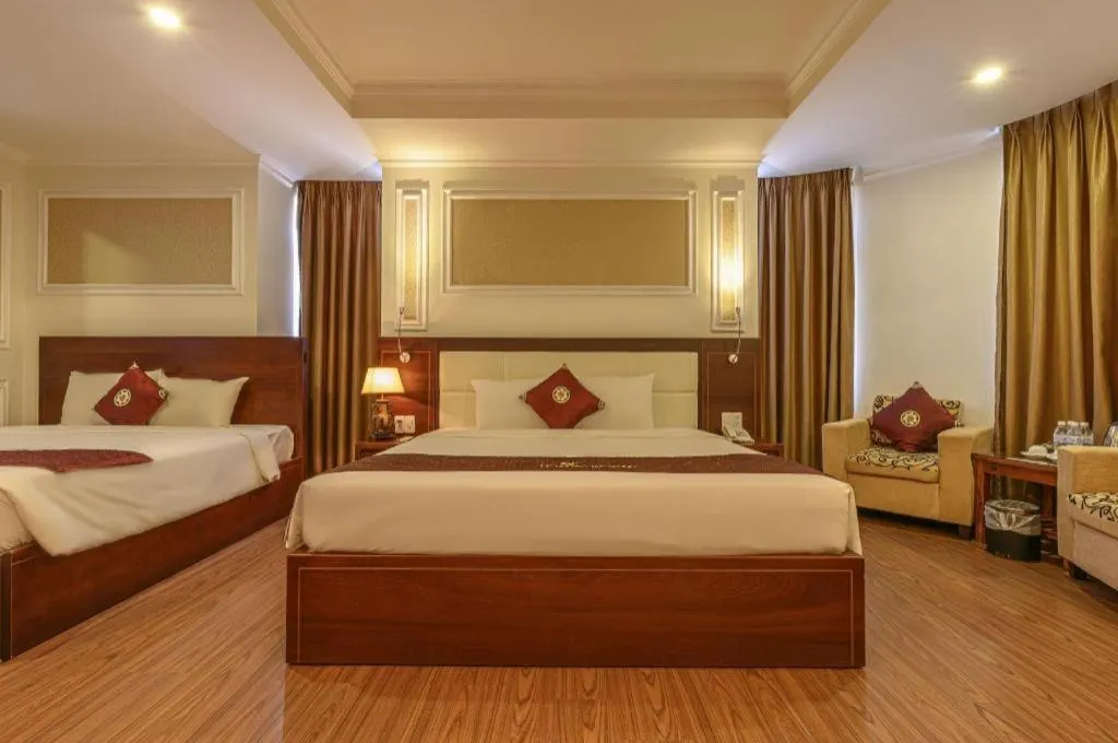 Bed in Ocean View Danang Hotel